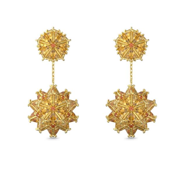 Swarovski Curiosa drop earrings  three-dimensional Geometric shape - Picture 1 of 11